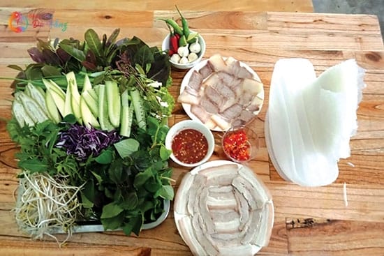 Bánh Tráng Cuốn Thịt Heo Bà Hường Đà Nẵng