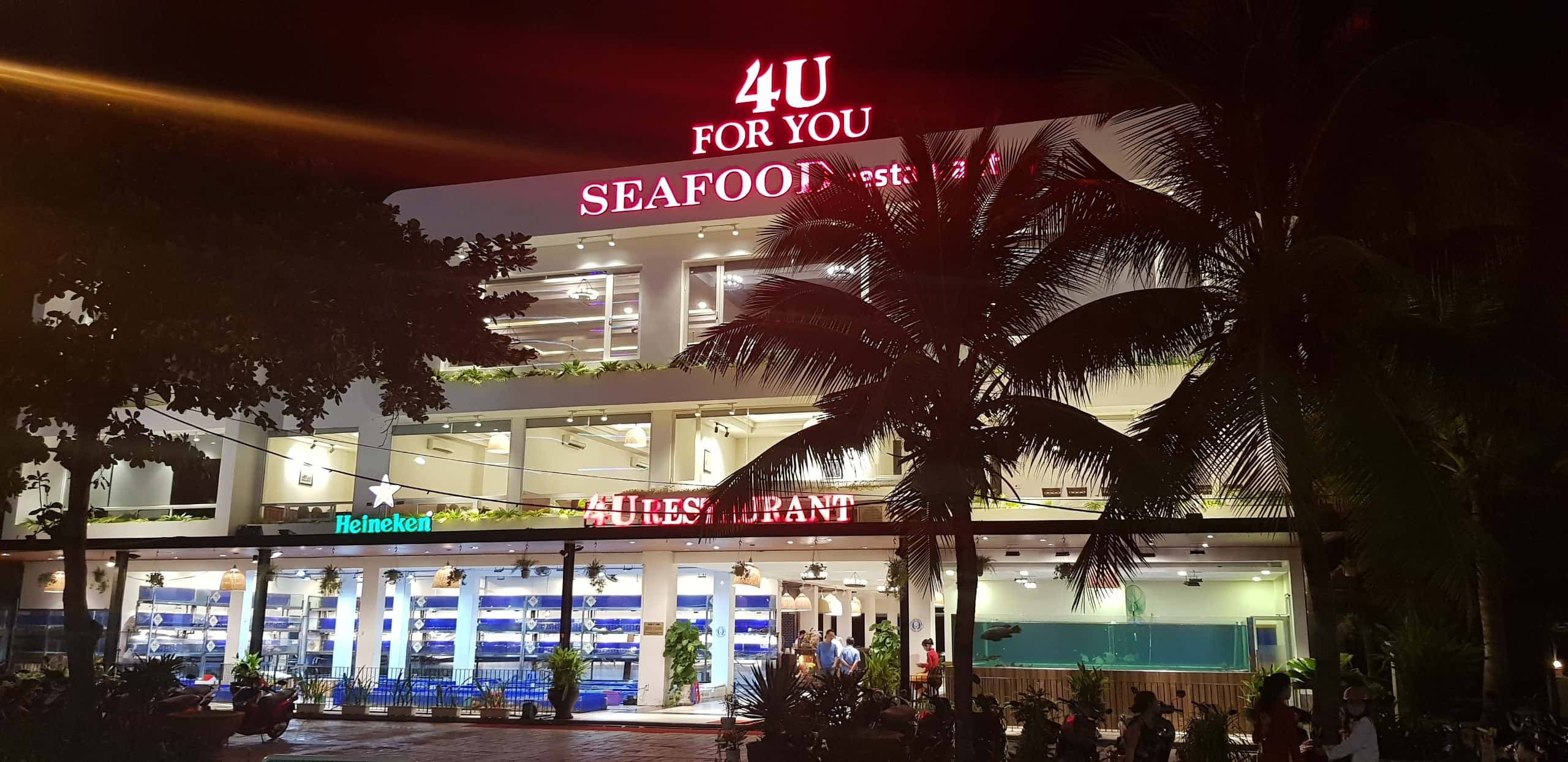 Đánh giá nhà hàng 4U Seafood Đà Nẵng –  Lô 9-10 Đường Võ Nguyên Giáp, Phường Phước Mỹ, Quận Sơn Trà, Tp. Đà Nẵng