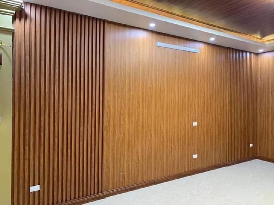 Tấm ốp tường giả gỗ