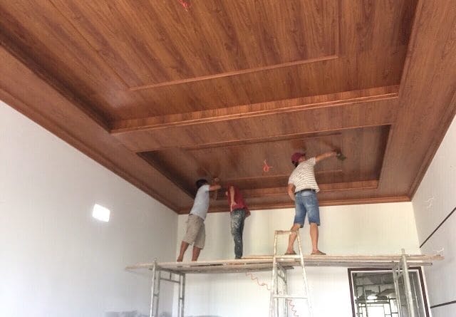 Thi Công Trần Nhựa Nano Giả Gỗ Đà Nẵng