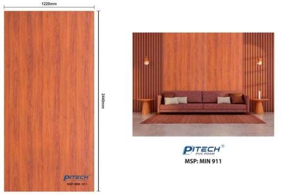 tấm nhựa vân gỗ ốp tường