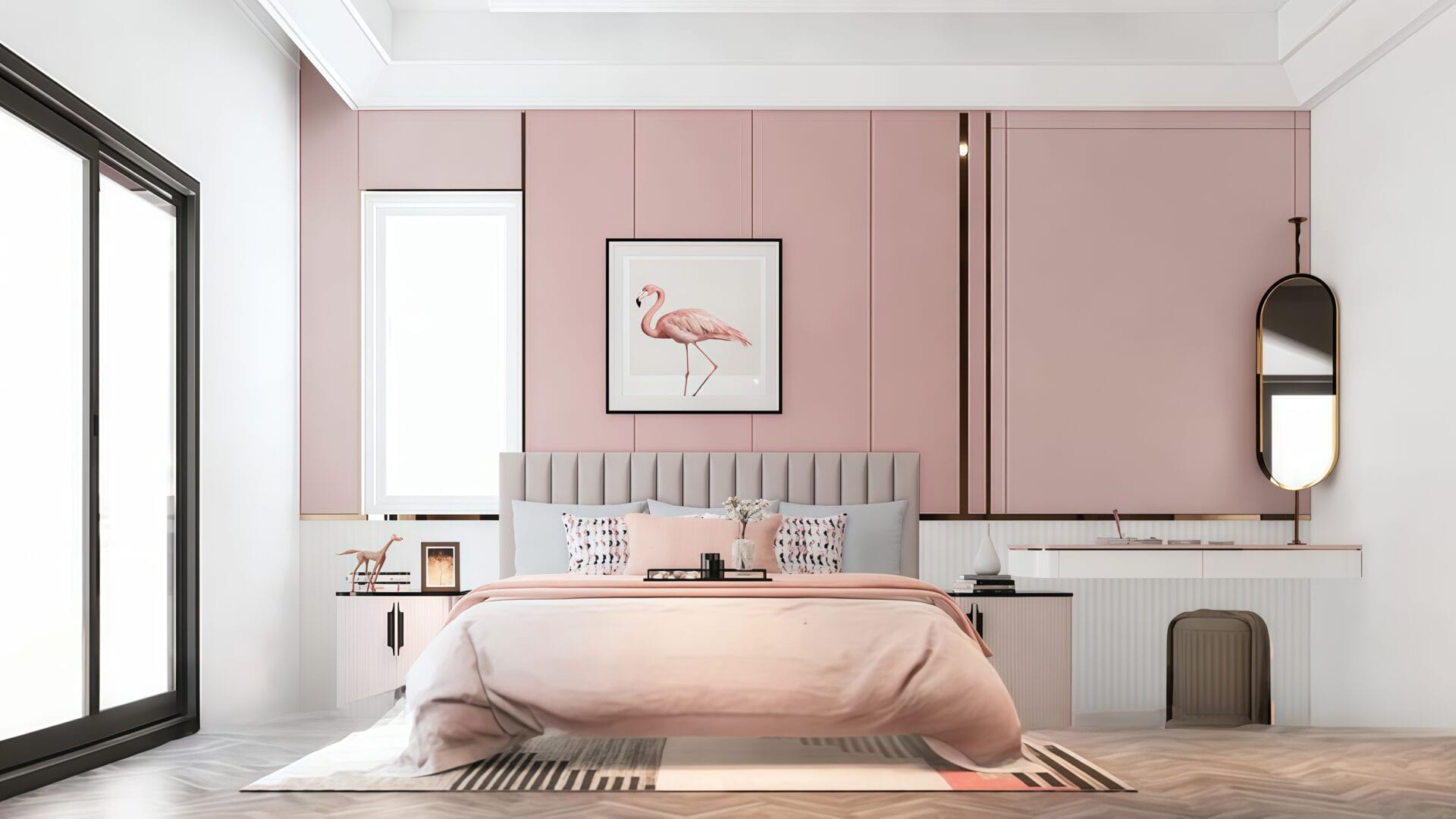 Tấm ốp than tre hồng xước