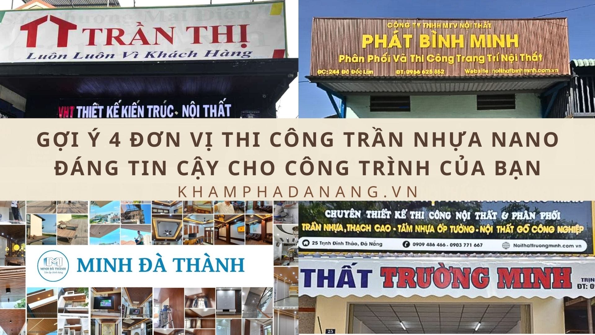 Thi công trần nhựa Nano