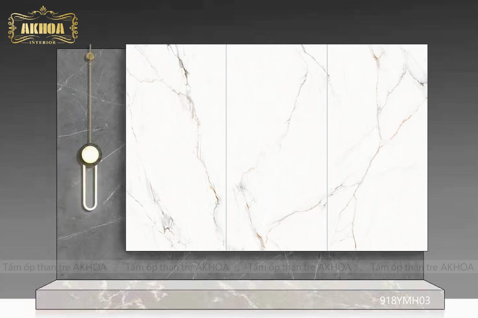 tấm ốp than tre trắng Acrylic